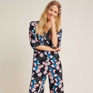 Anthropologie Montage Floral Wide-Leg Jumpsuit NWT